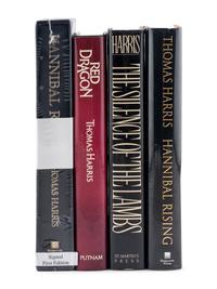 HARRIS, Thomas (b. 1940). A group of 4 novels by Harris from the Dr. Hannibal Lecter series, comprising: