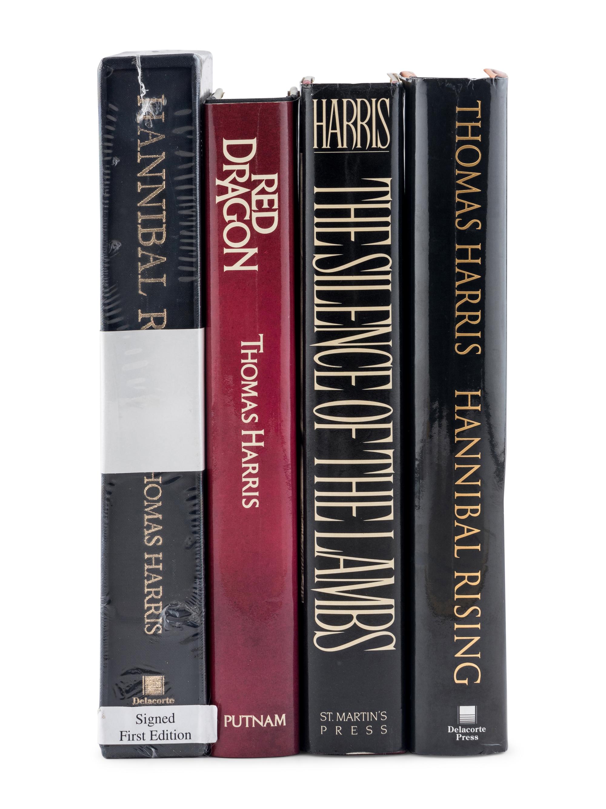HARRIS, Thomas (b. 1940). A group of 4 novels by Harris from the Dr. Hannibal Lecter series, comprising: