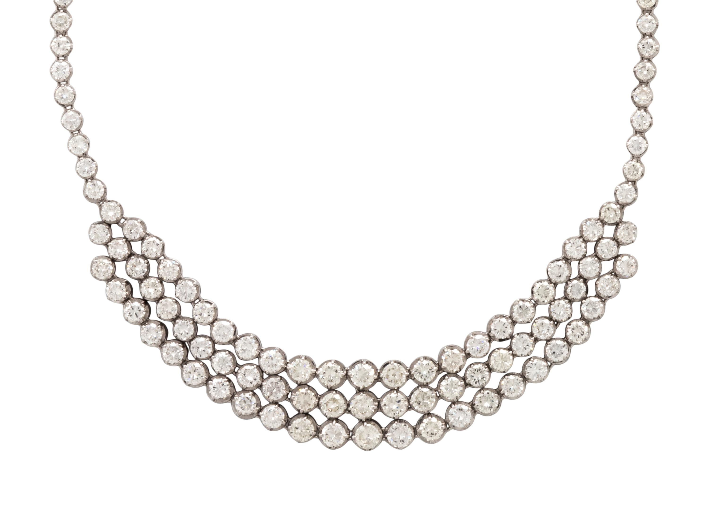 PLATINUM AND DIAMOND NECKLACE