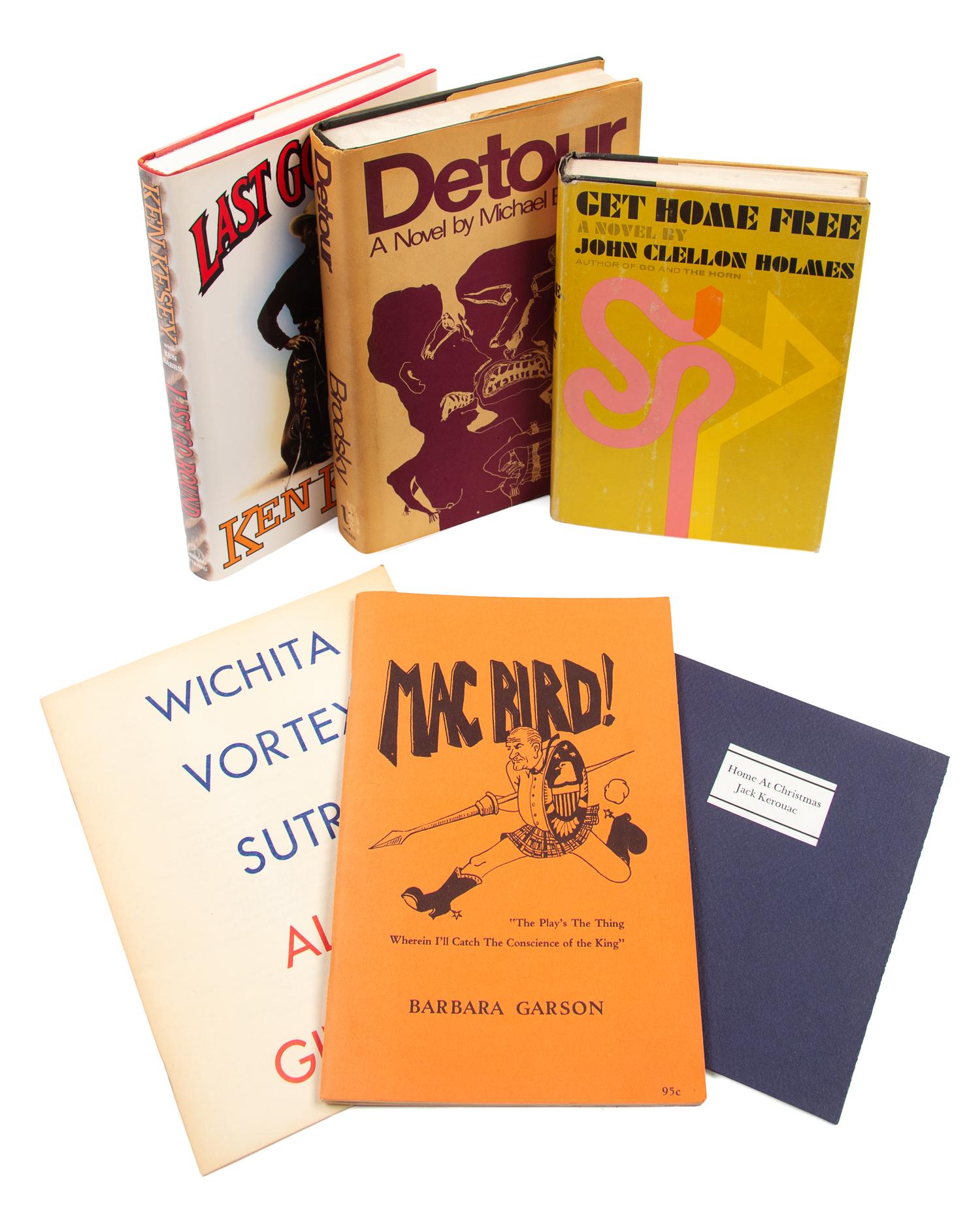 [THE BEATS]. A group of 12 works by various Beat authors with 3 recordings (2 records, 1 cassette tape).