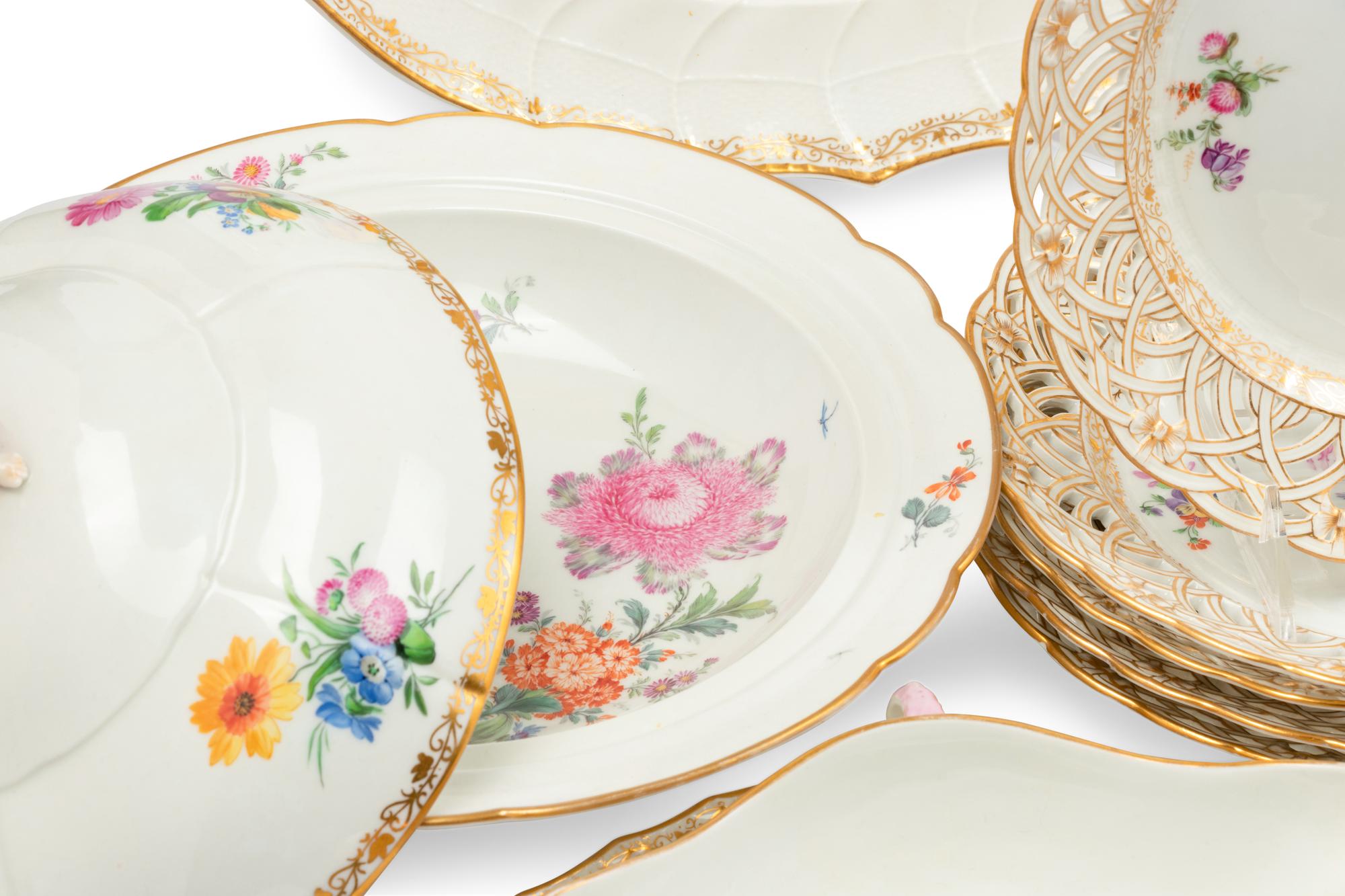 A Berlin (K.P.M.) Porcelain Dinner Service
