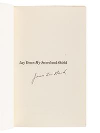 BURKE, James Lee (b. 1936). Lay Down My Sword and Shield . New York: Thomas Y. Crowell Company, 1971.