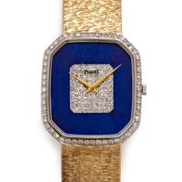 Piaget, 18K Yellow Gold, Diamond and Lapis Lazuli Ref. 9795A6 Wristwatch