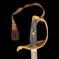 Presentation Grade Imported Staff & Field Officer's Saber Inscribed to Lt. Colonel (General) George Ward - Killed at Gettysburg