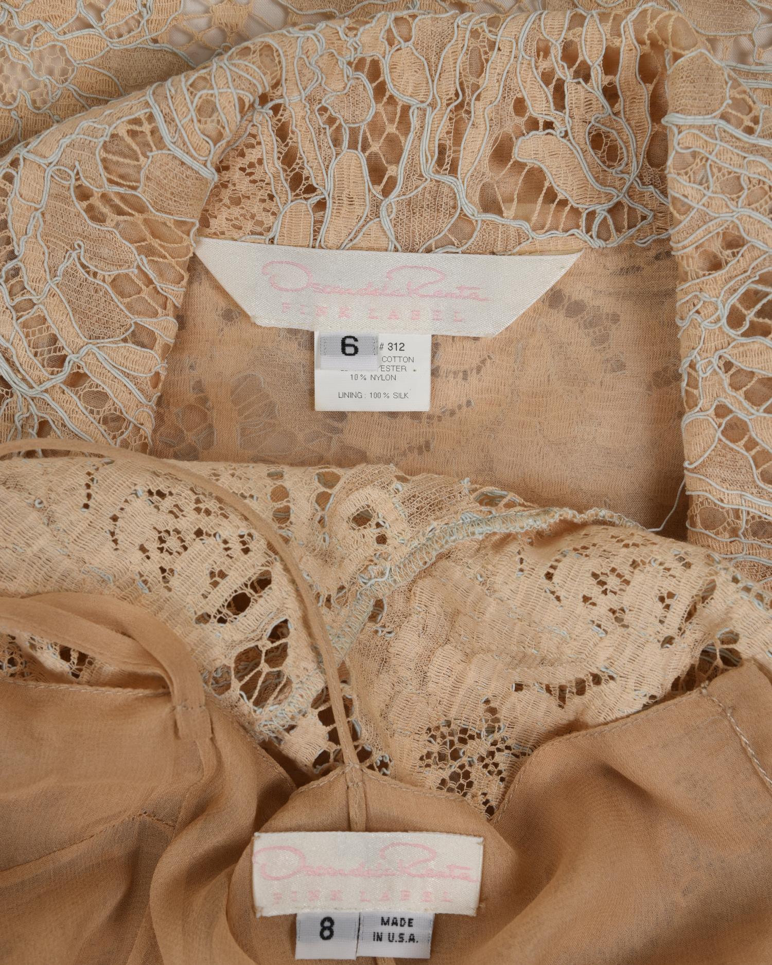 Three Oscar de la Renta Items: One Two-Piece Dress Ensemble and One Dress