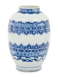A Blue and White Porcelain Jar