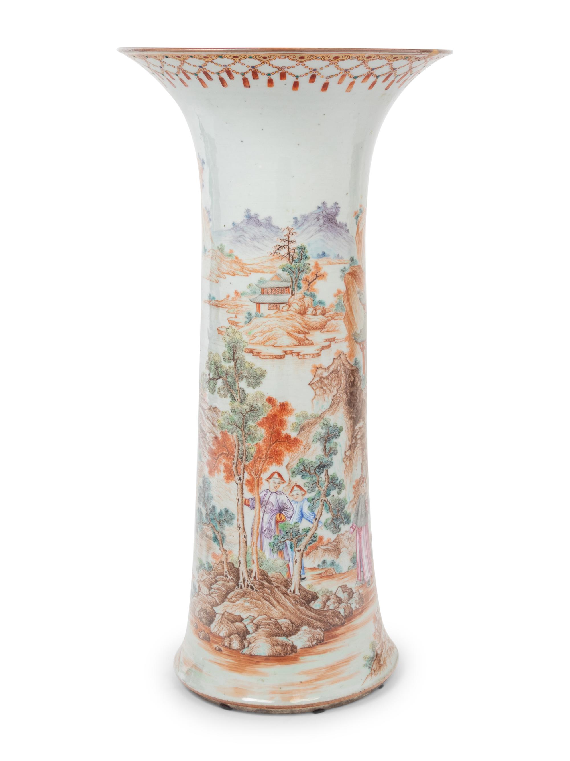 A Chinese Export Porcelain Vase