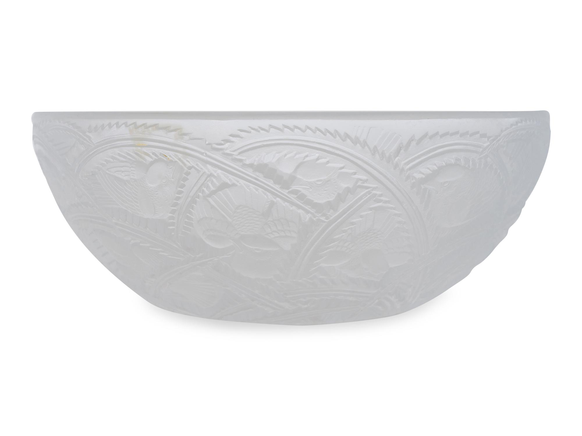 A René Lalique Pinsons Bowl