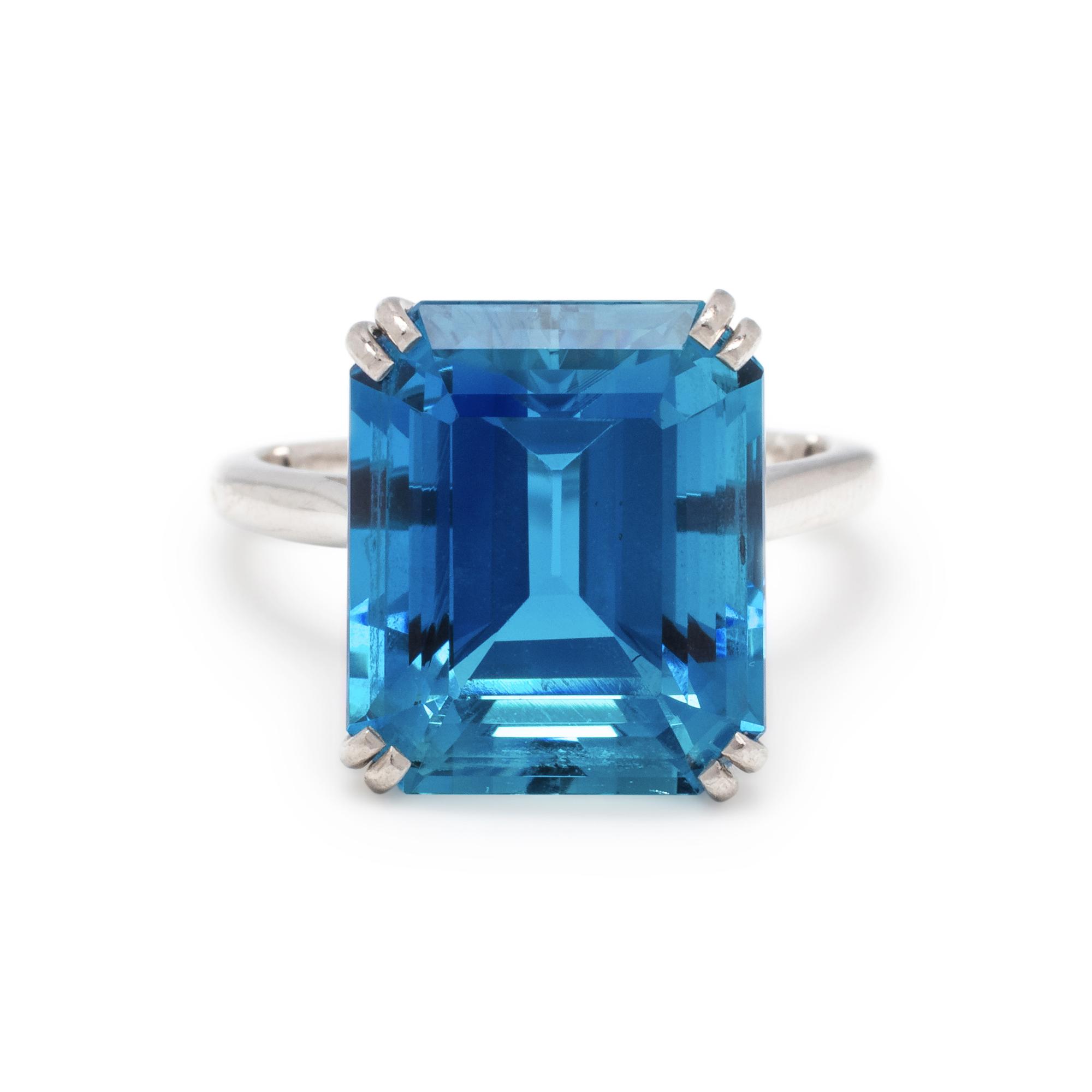 HARRY WINSTON, AQUAMARINE RING