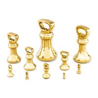A Set of Ten Scottish Brass Weights
