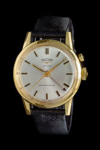 A Gold Filled Cricket Alarm Wristwatch, Vulcain, Circa 1960's,