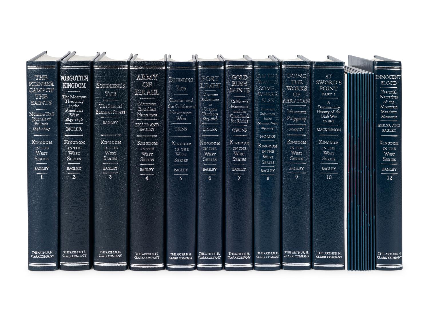 [ARTHUR H. CLARK COMPANY]. BAGLEY, William Grant (1950-2021) et al, editors. [ Kingdom in the West Series ] . Spokane, WA & Norman, OK: The Arthur H. Clark Company, 1997-2013.