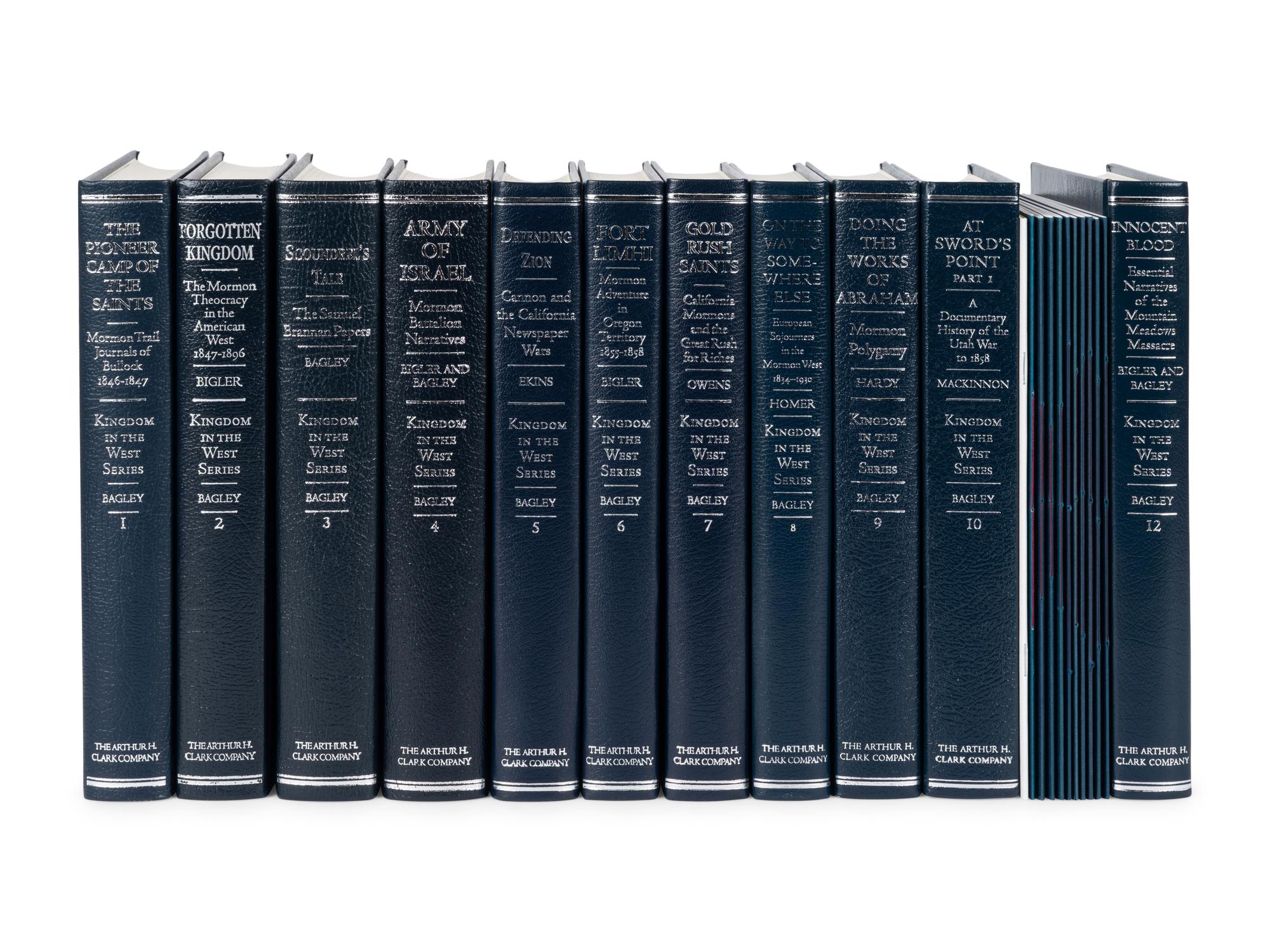 [ARTHUR H. CLARK COMPANY]. BAGLEY, William Grant (1950-2021) et al, editors. [ Kingdom in the West Series ] . Spokane, WA & Norman, OK: The Arthur H. Clark Company, 1997-2013.