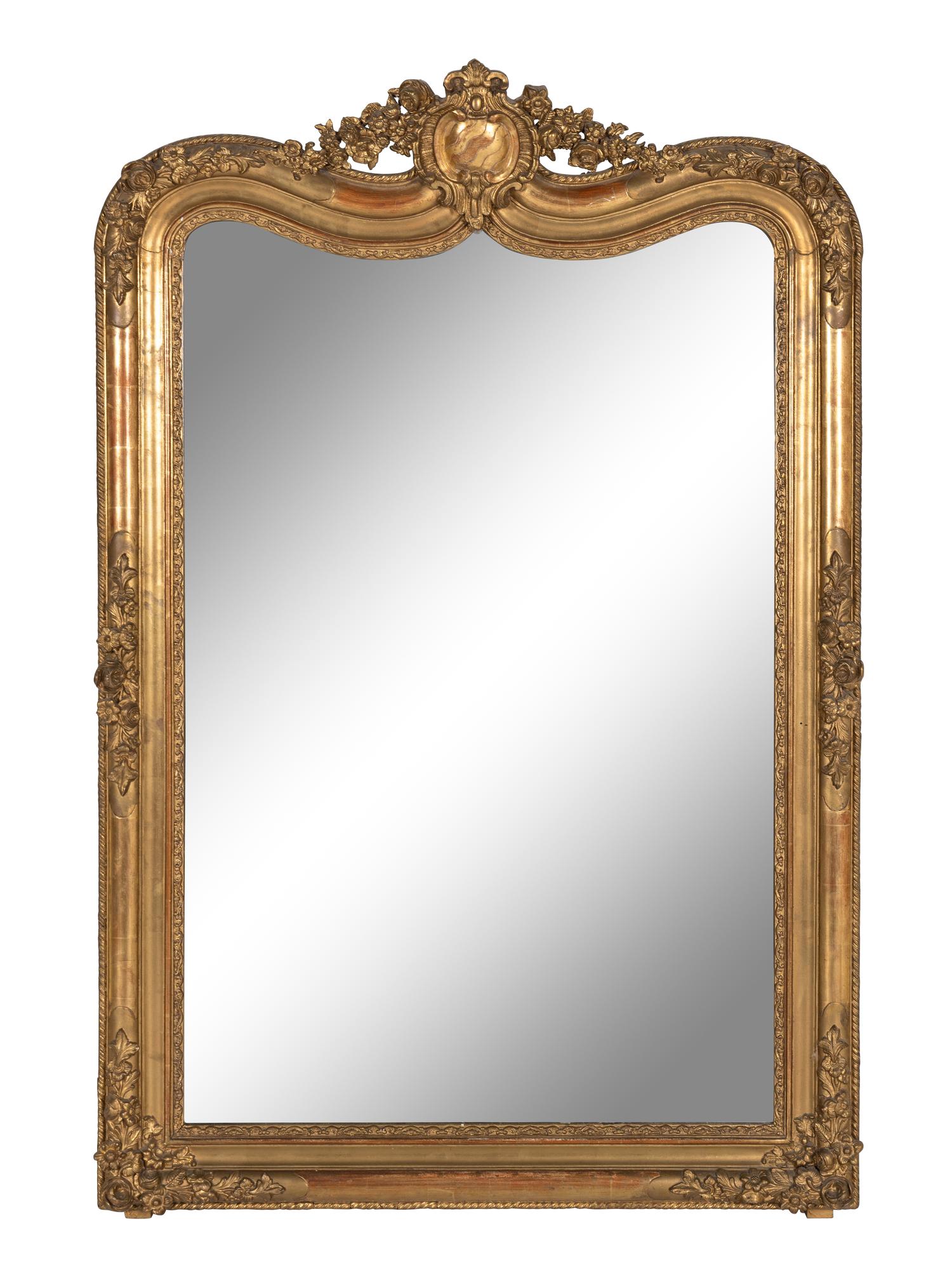A Louis Philippe Style Giltwood Mirror