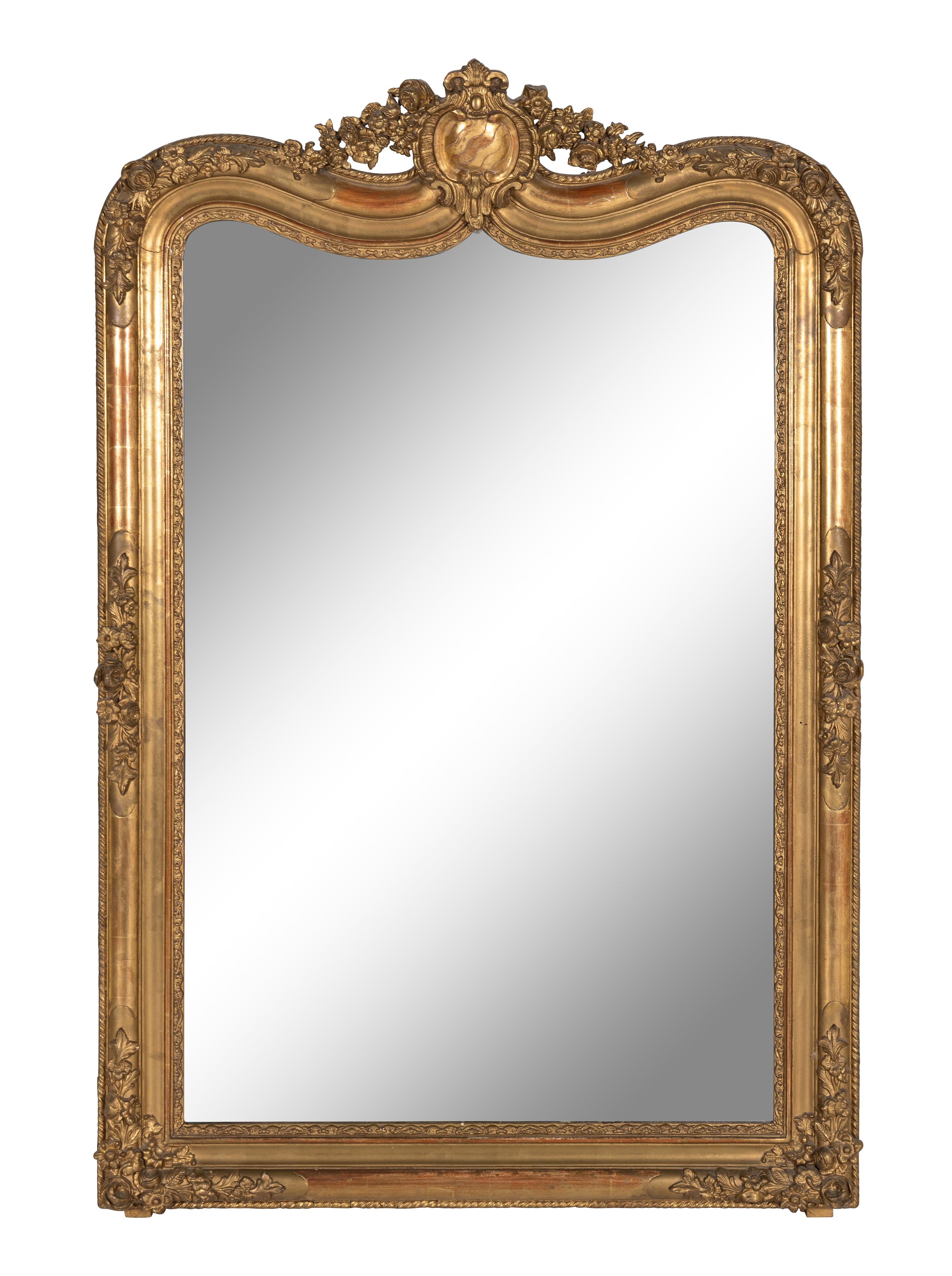 A Louis Philippe Style Giltwood Mirror