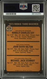 A 1973 Topps Mike Schmidt Rookie Baseball Card No. 615 (PSA 8 NM-MT)