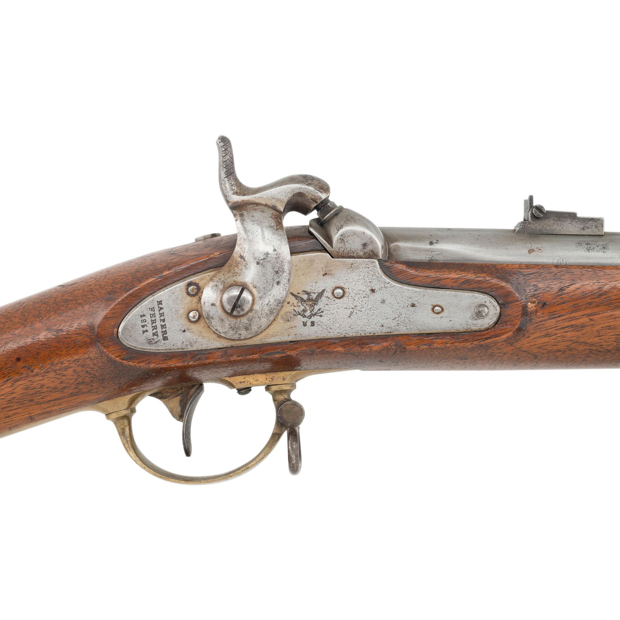 New Jersey Surcharged Harpers Ferry Type IV Alteration of a US Model 1841 Mississippi Rifle
