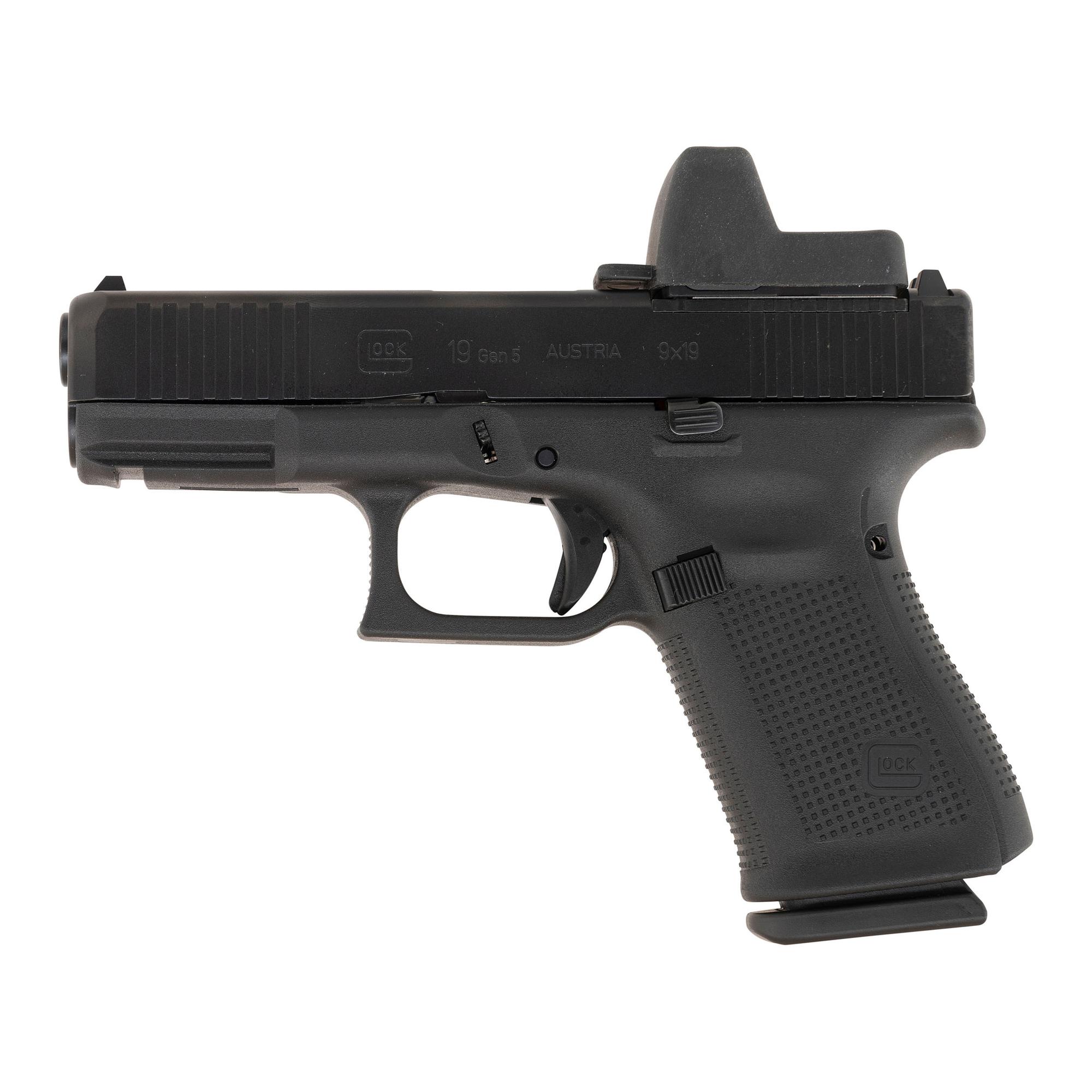 *Glock 19 Gen5 MOS Pistol with with Trijicon RM07 RMR Sight, Box & 5 Magazines