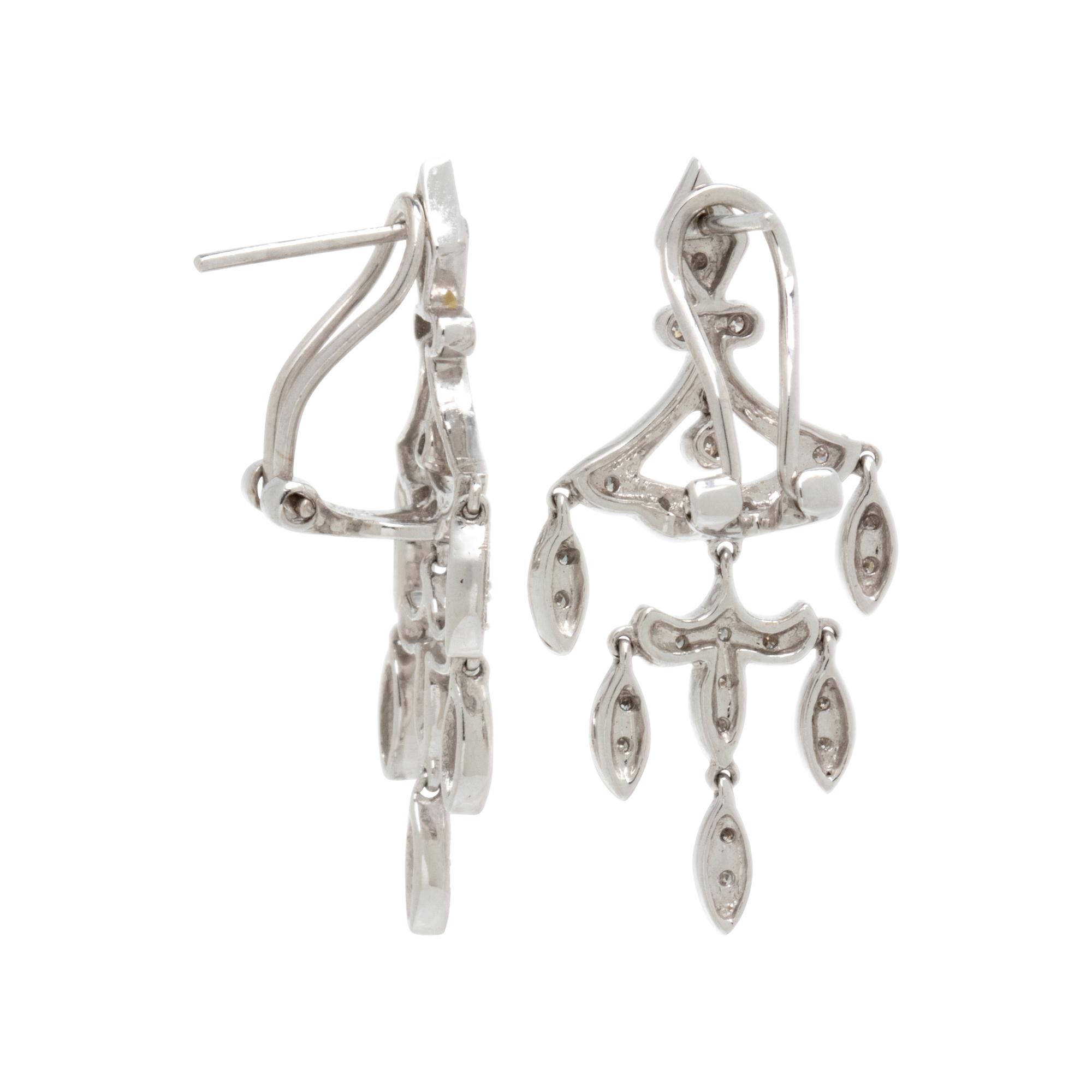 WHITE GOLD AND DIAMOND EARRINGS