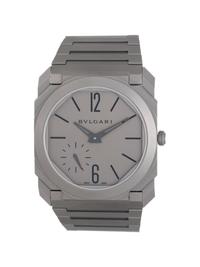 BVLGARI, TITANIUM 'OCTO FINISSIMO' WATCH