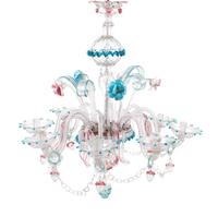 A Murano Glass Eight-Light Chandelier