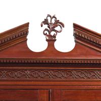 A George III Mahogany and Satinwood Secretary Bookcase