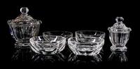 A Collection of Baccarat Glassware Height of tallest 5 1/2 inches. — SECOND HALF 20TH CENTURY
