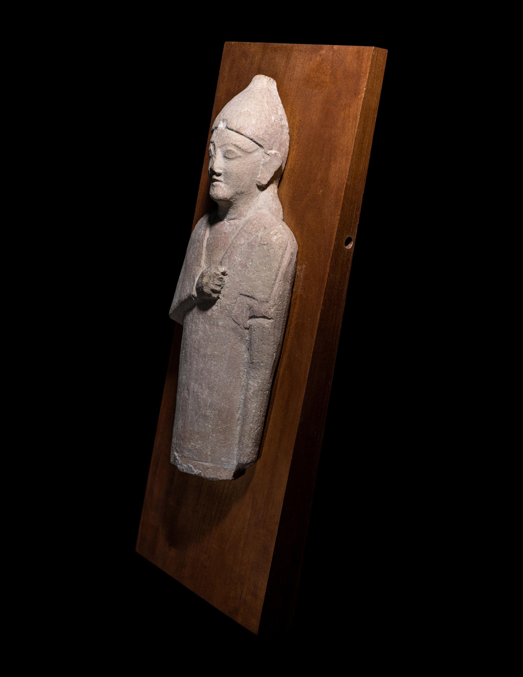 A Cypriot Limestone Votive Figure