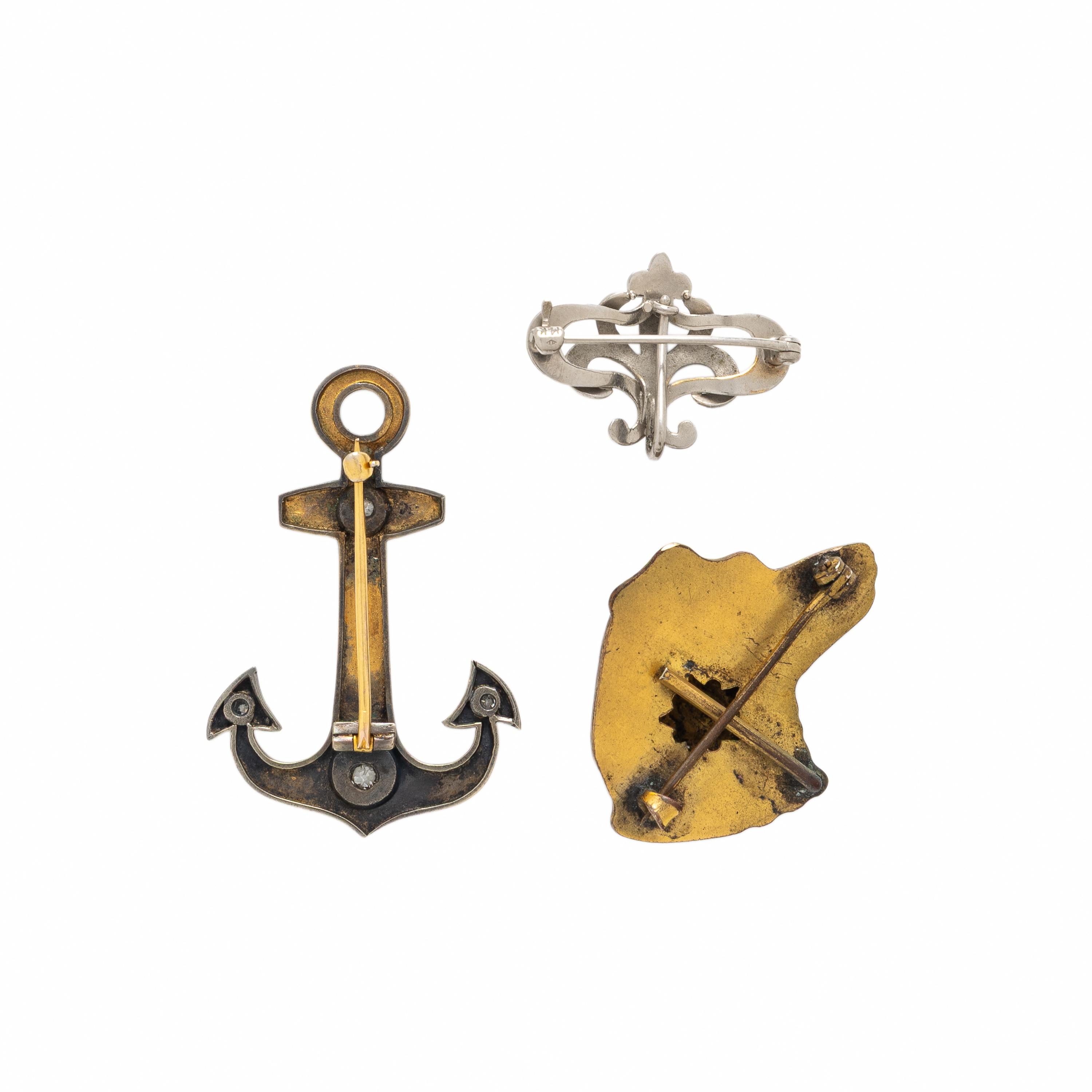 Collection of Multigem Brooches