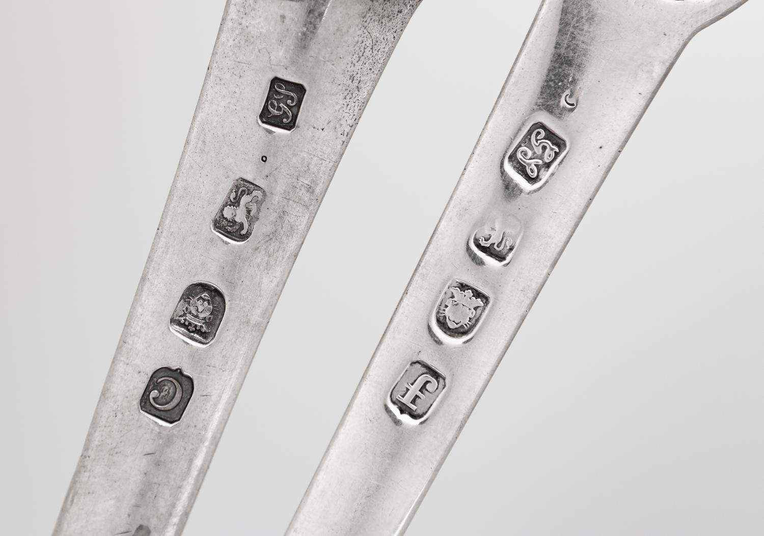 A Group of Four George III Silver Meat Skewers