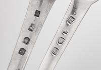 A Group of Four George III Silver Meat Skewers