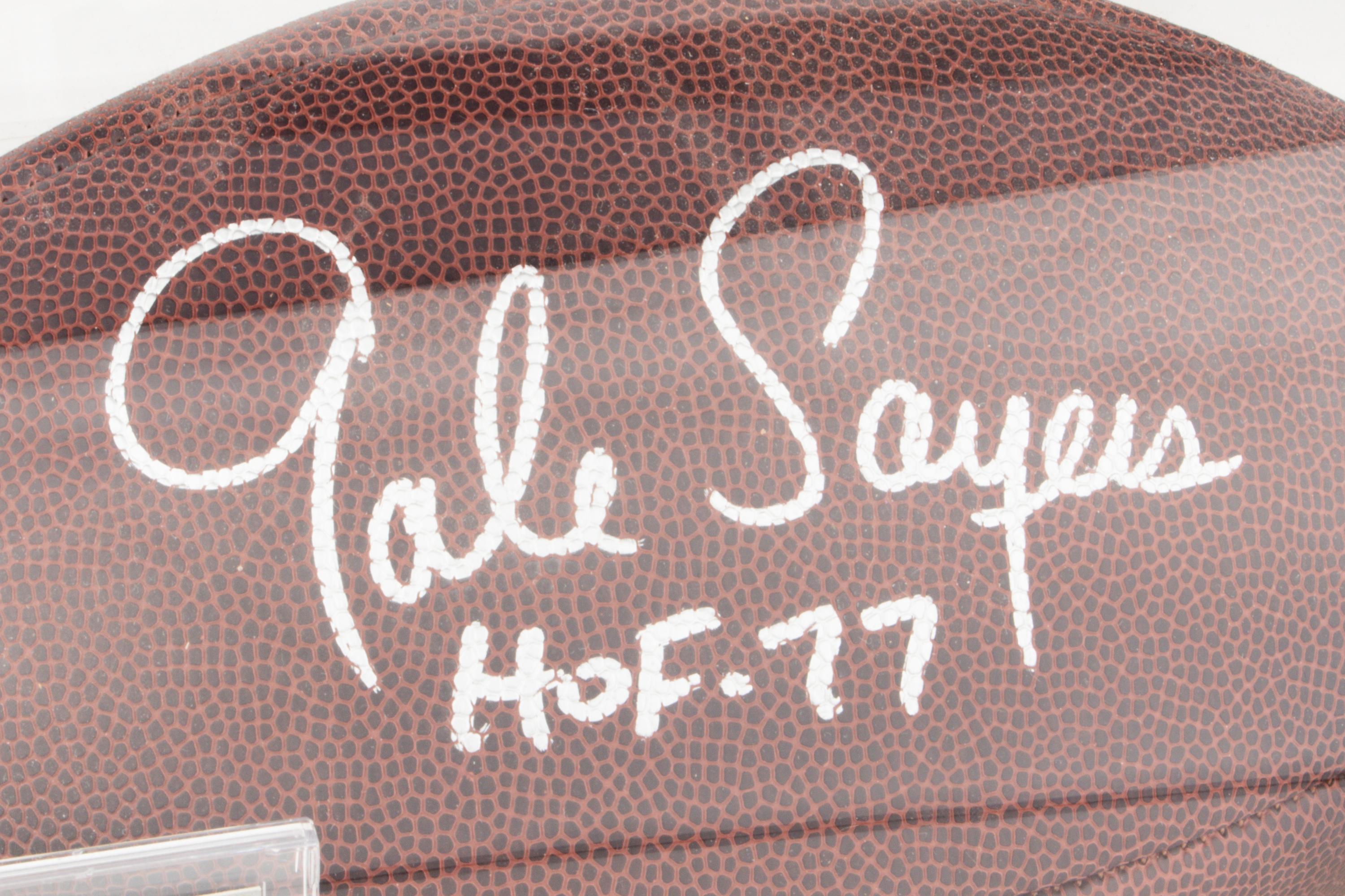 A Group of Chicago Bears Hall of Fame Signed Autograph Items