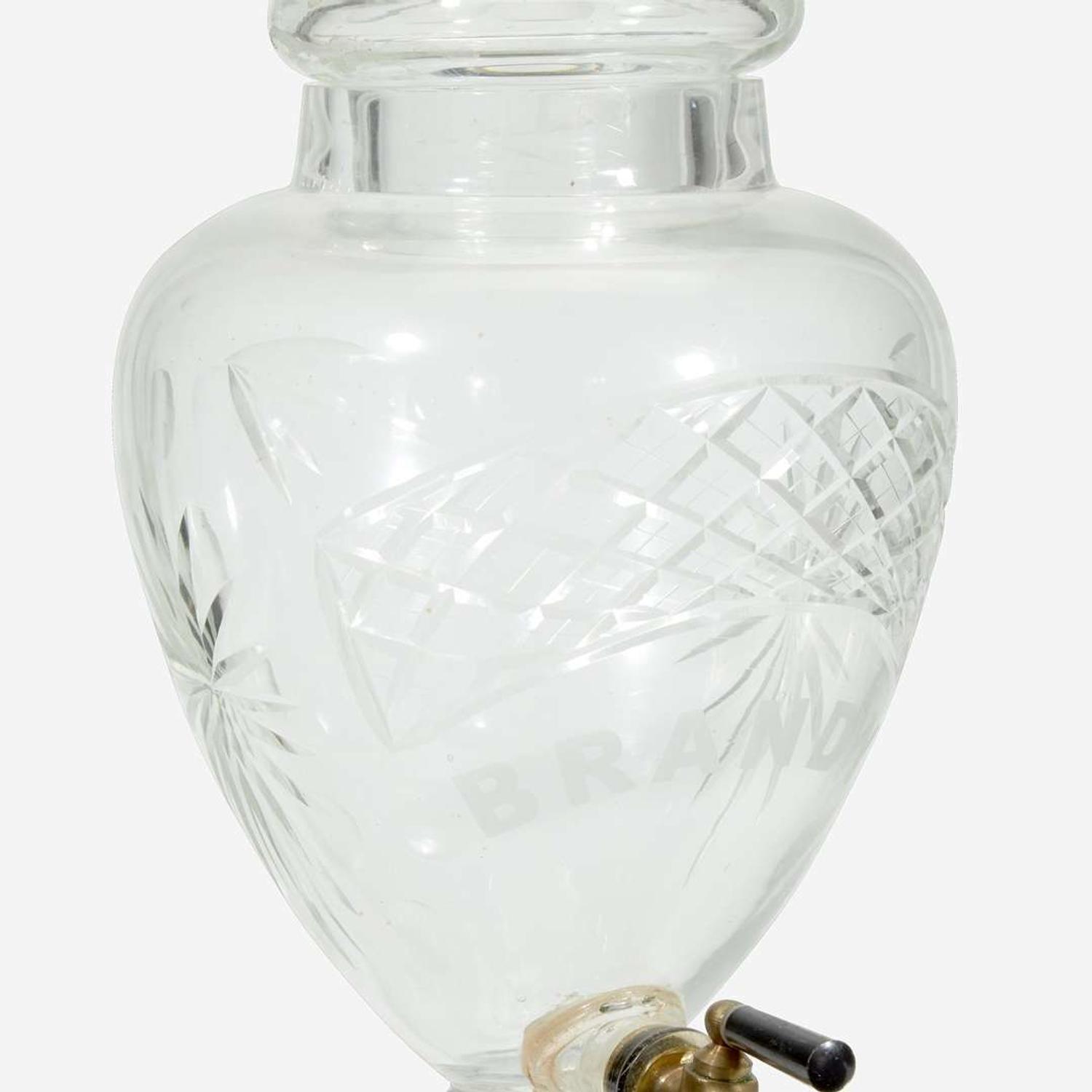 Four Cut Glass Spirit Flasks