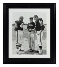 A Group of Three Photographs Depicting Gale Sayers Formerly Displayed at Mike Ditka’s Restaurant
