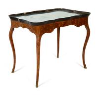 A Louis XVI Style Parquetry Side Table — 19TH CENTURY