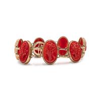 CORAL CAMEO BRACELET