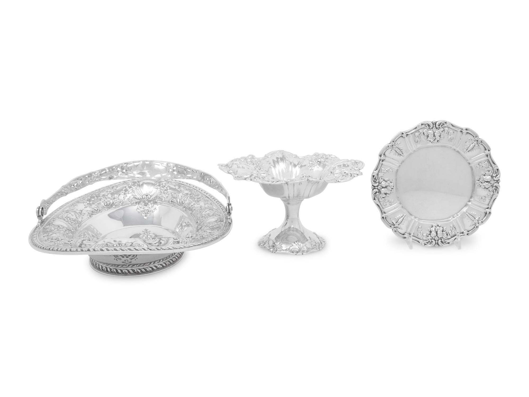 Three American Silver Table Articles