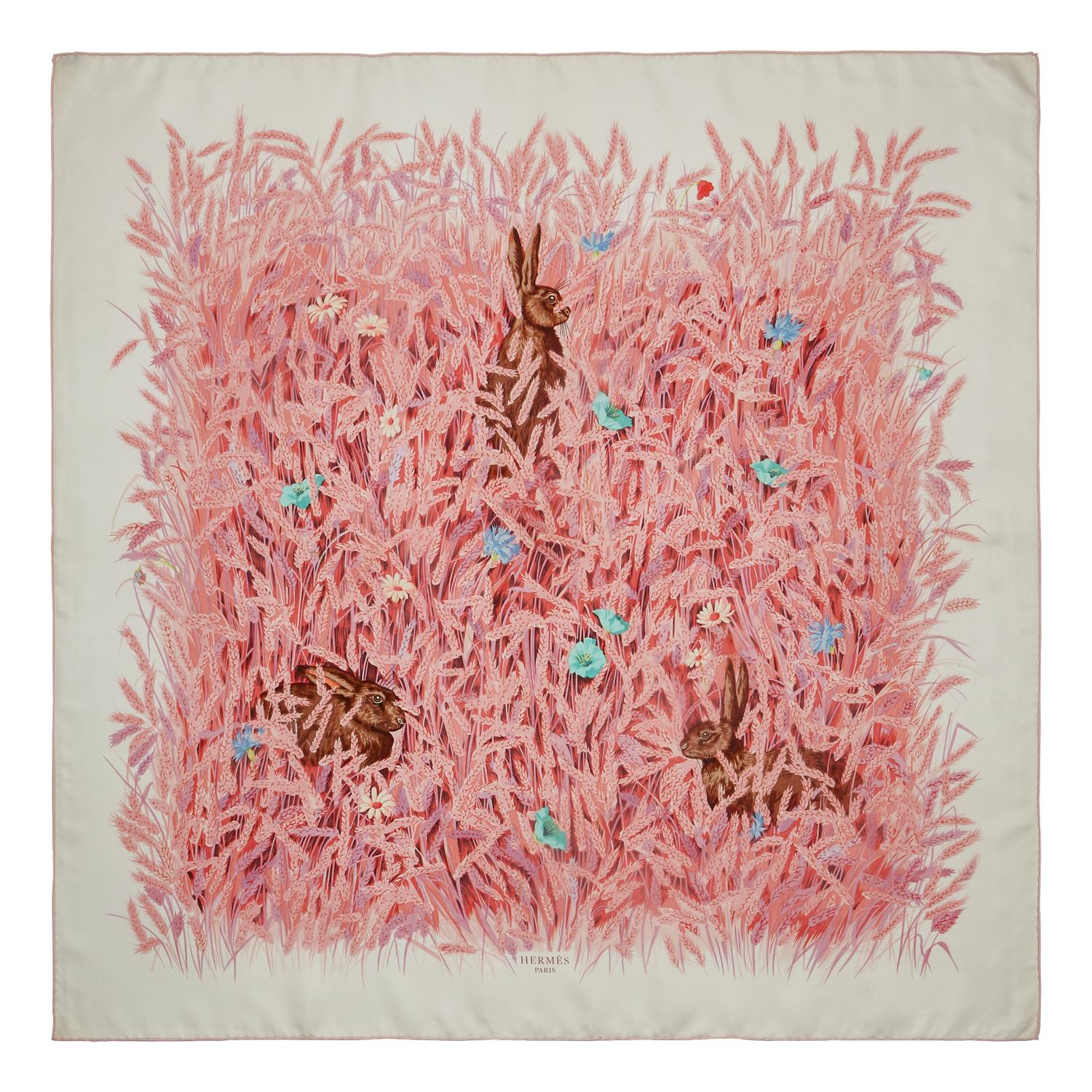 Four Hermès Scarves