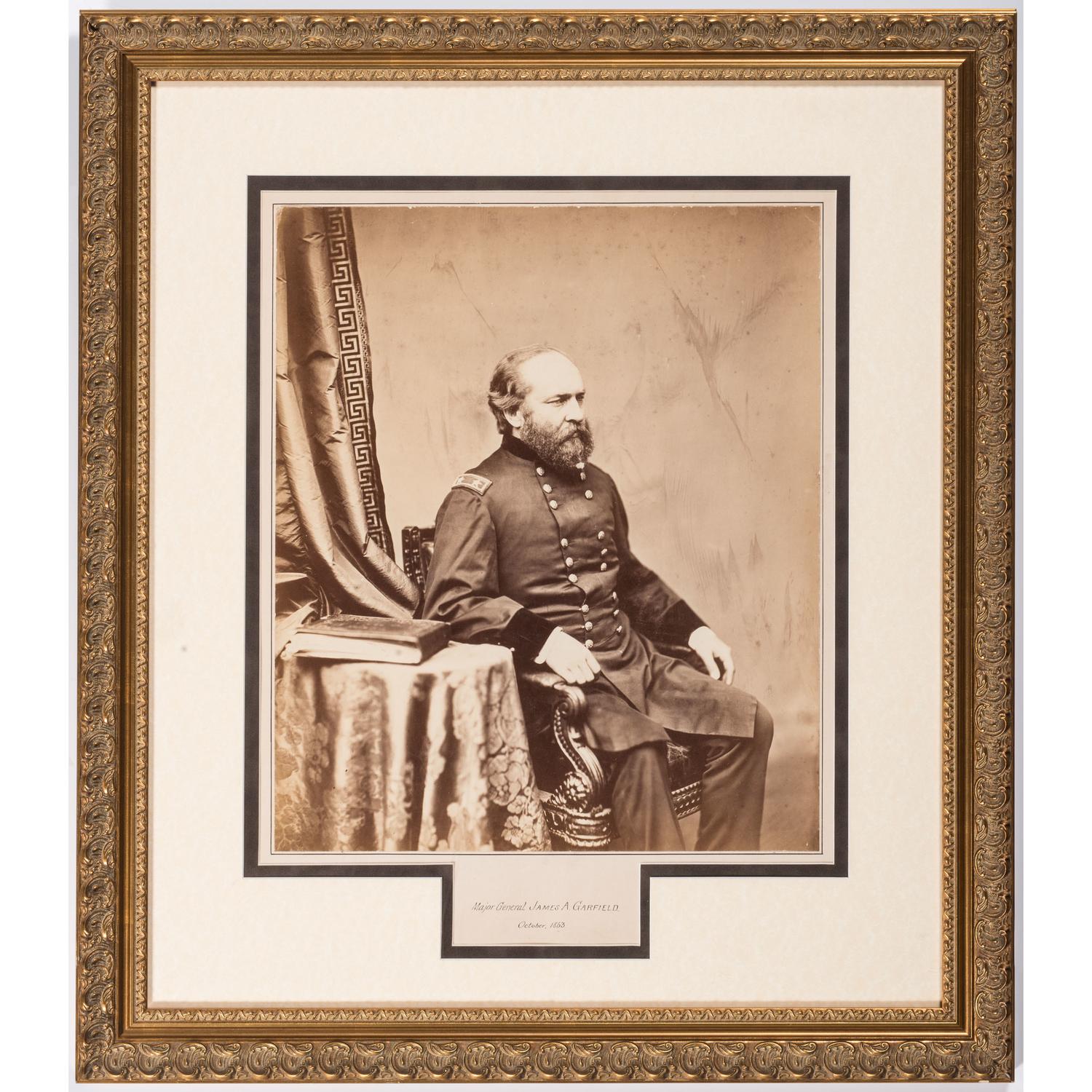 Mammoth Albumen Photograph of James A. Garfield as Major General, by Alexander Gardner, October 1863