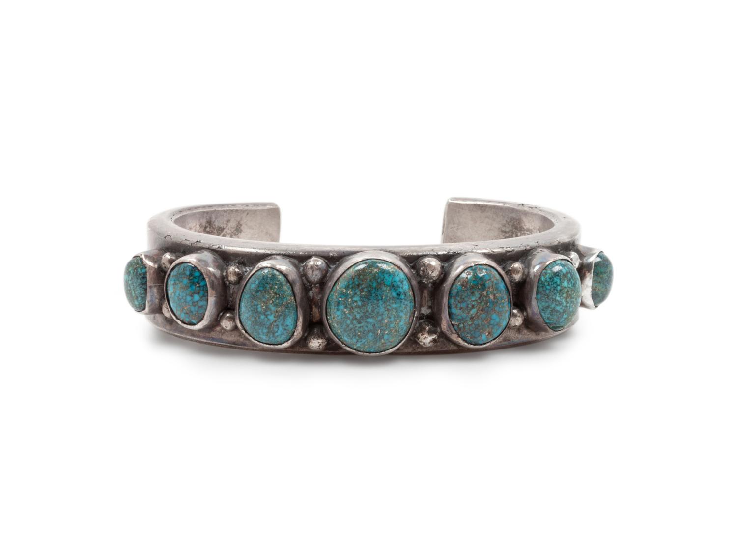 Silver and Turquoise Cuff Bracelet