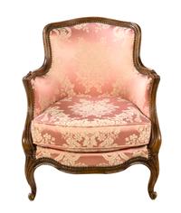 A Louis XV Style Walnut Bergere Height 27 1/2 inches. — 19TH CENTURY