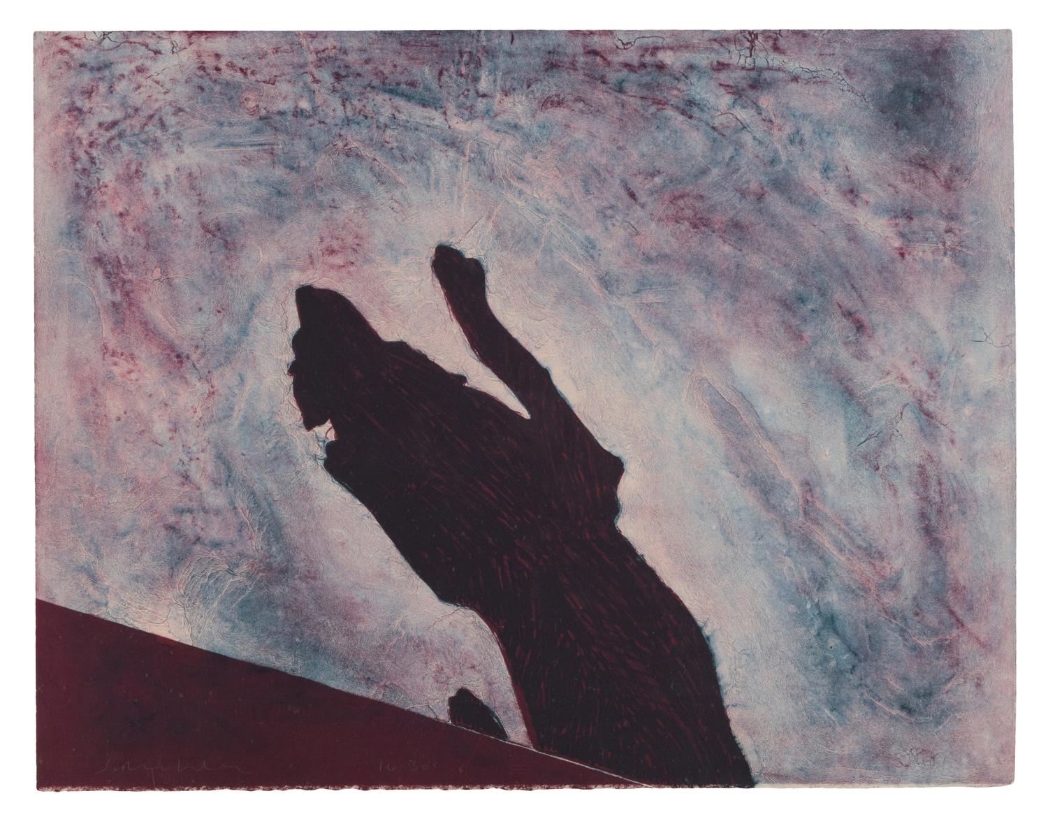 Taos Dog Under the Bench, 1980