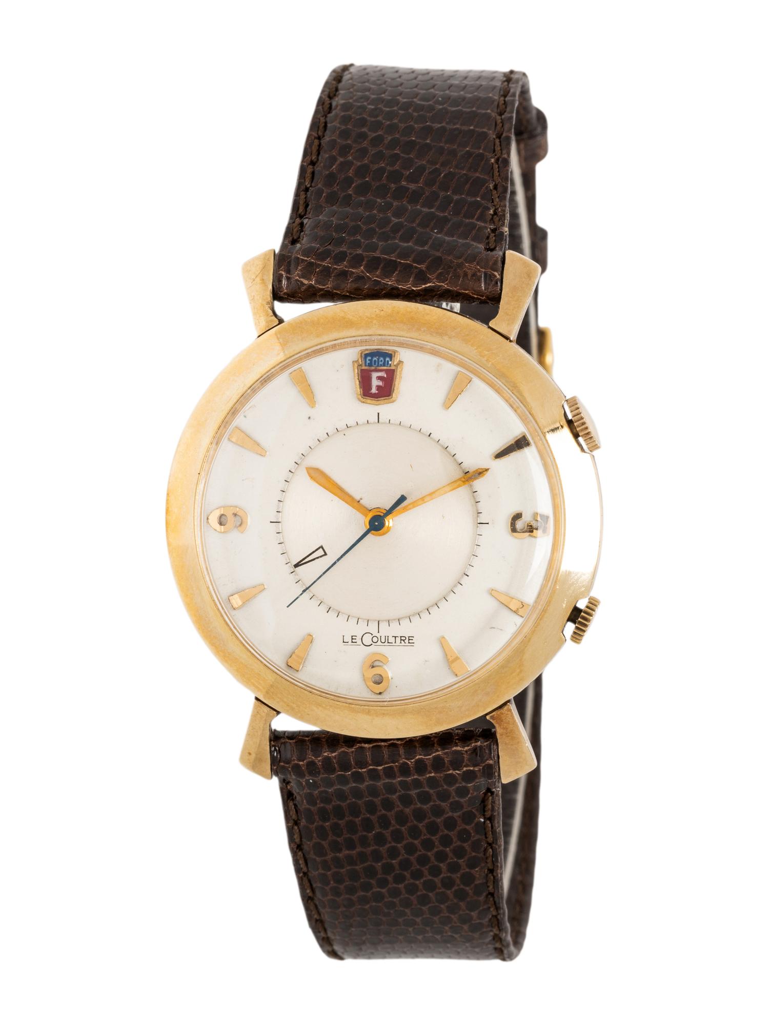 LECOULTRE, GOLD-FILLED 'MEMOVOX' WATCH FOR FORD MOTOR CO.
