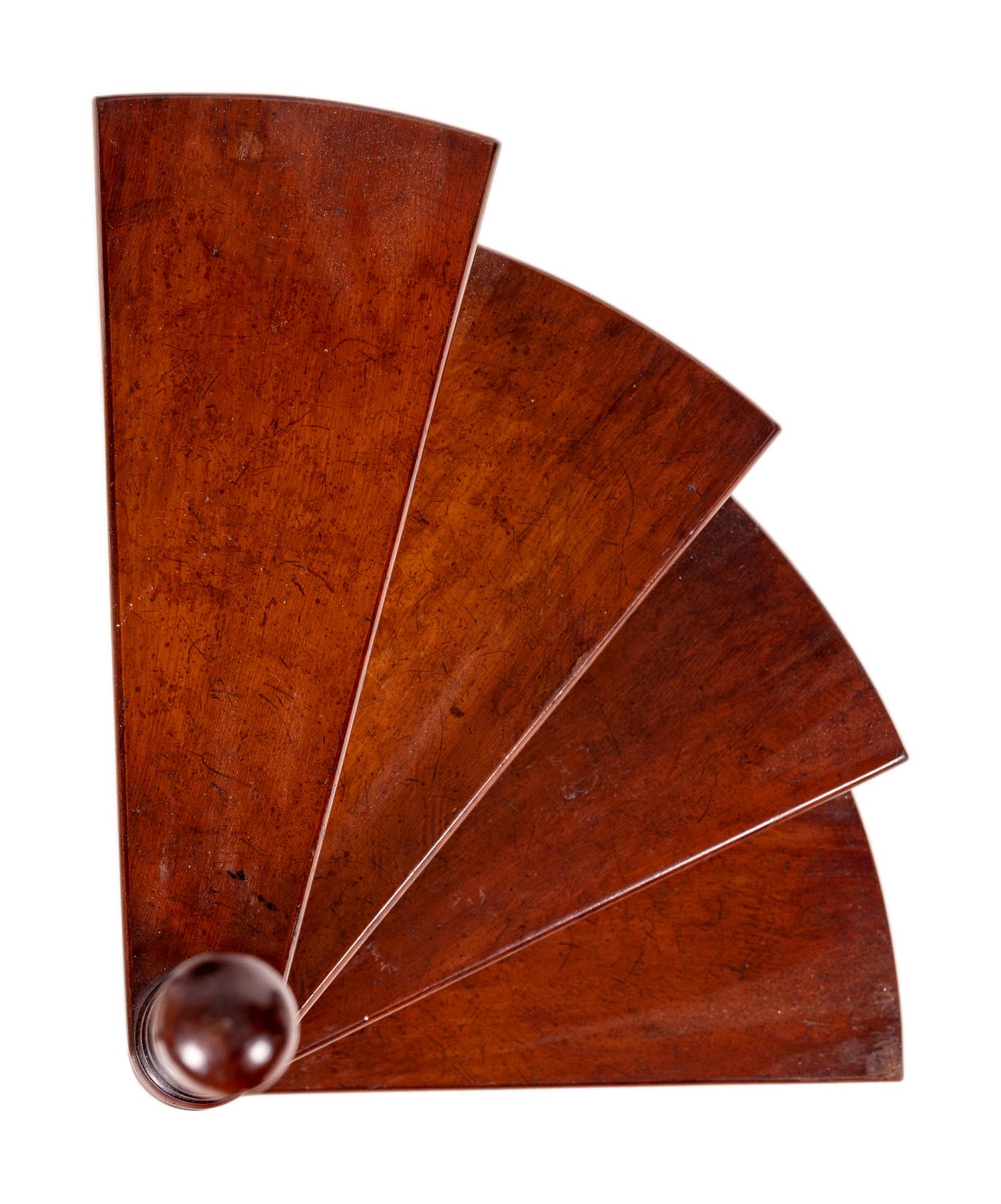 Two Mahogany Library Ladders