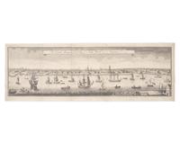 [Americana] [New York] Burgis, William (after). The South Prospect of the City of New York in America