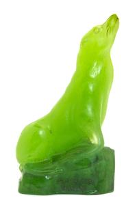 A French Pate-de-Verre Model of a Seal Height 6 1/2 inches. — HENRI MERCIER FOR ALMERIC WALTER