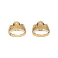 VAHE NALTCHAYAN, PAIR OF YELLOW GOLD AND HARDSTONE INTAGLIO RINGS
