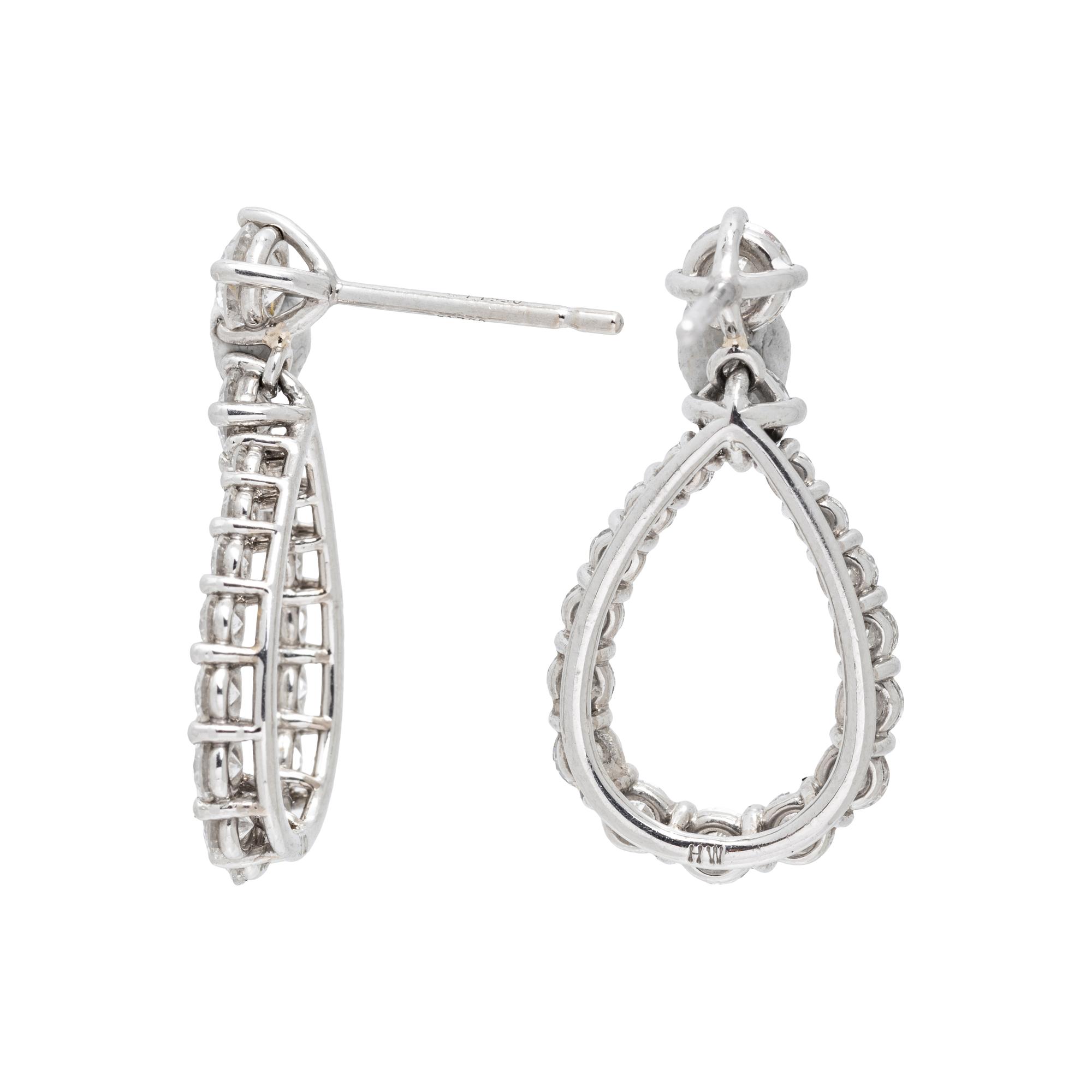HARRY WINSTON, DIAMOND LOOP EARRINGS