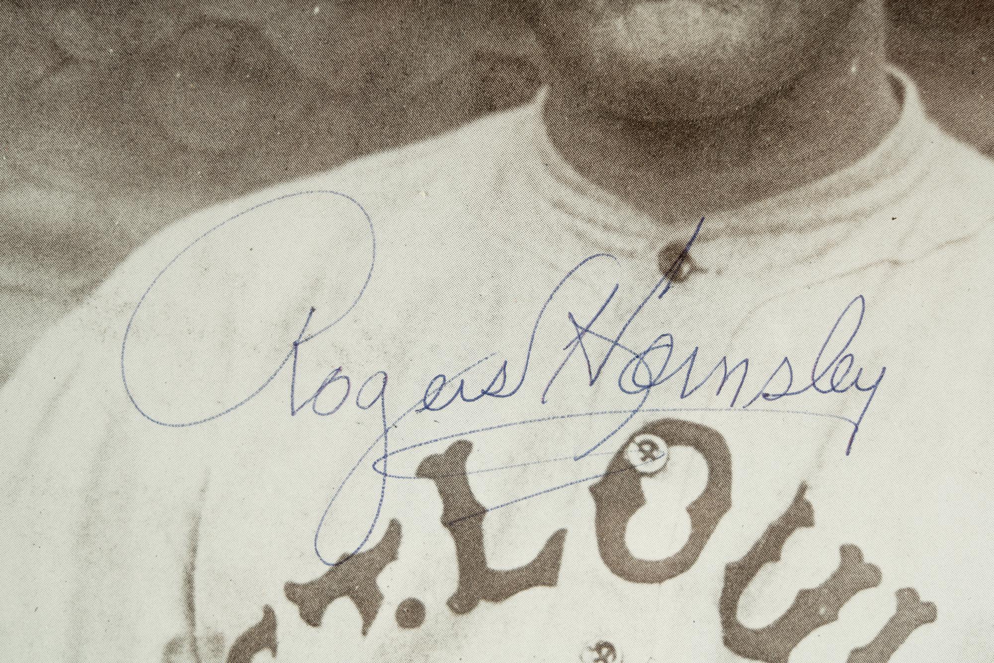 A Rogers Hornsby Signed Autograph Magazine Photo (Beckett Authentication Services)