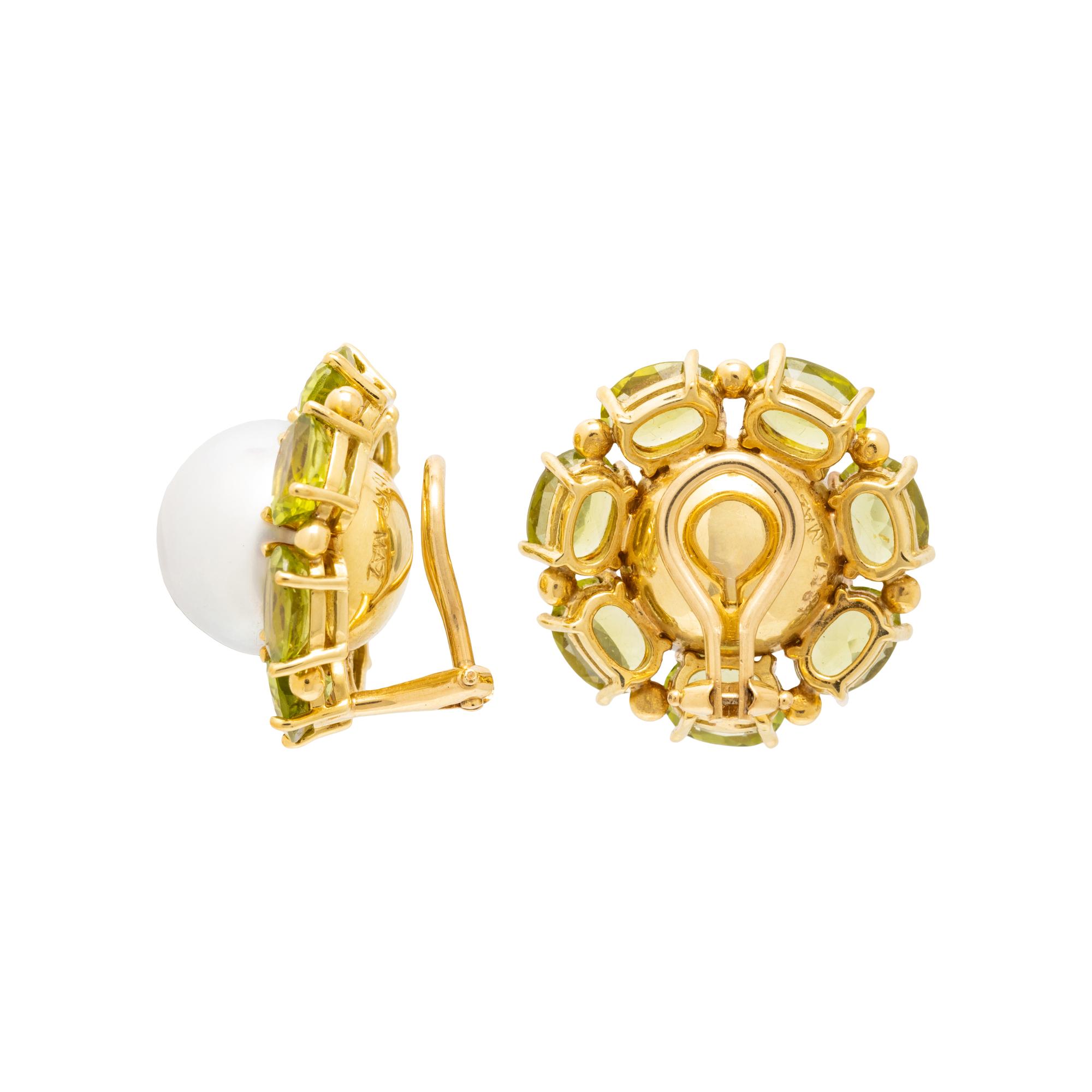 COLLECTION OF CULTURED PEARL, AND PERIDOT JEWELRY